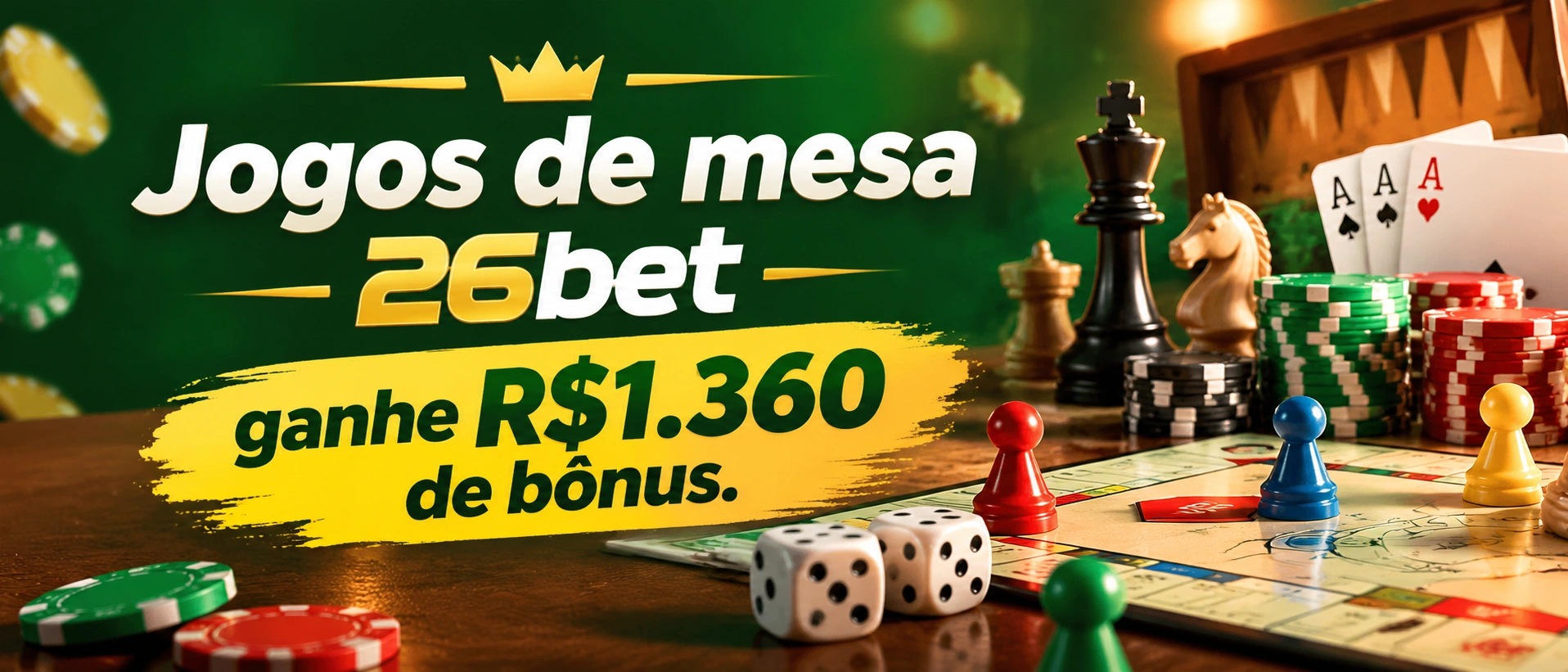 Tela de jogos de mesa com opções de mesa e navegação em destaque